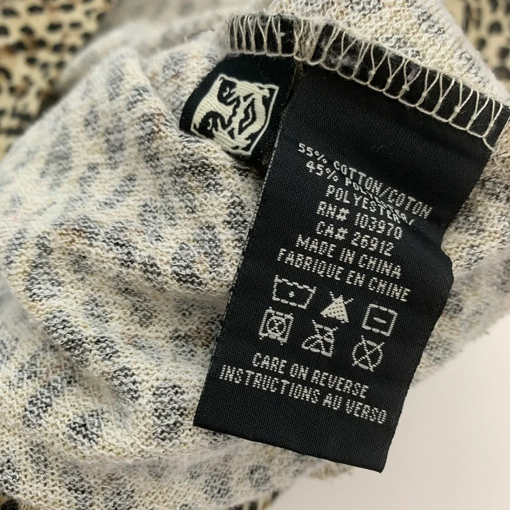 OBEY Echo Mountain Leopard Print Crew Neck Shirt - Picture 5 of 5